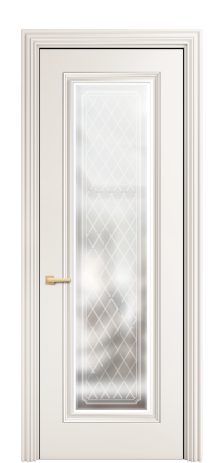 Дверь межкомнатная Турин 1 Цвет Молочный Покрытие ЭМАЛИ Эмаль Наличник  ML 85 Цена 80583