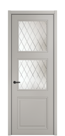 Дверь межкомнатная Страйп 3 Цвет Серый Шелк Покрытие ЭМАЛИ Эмаль Наличник  L 50 Цена 51096