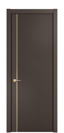 Дверь межкомнатная Меццо Слот 12 Цвет Коричневый Покрытие ЭМАЛИ Эмаль Наличник  L 75 Цена 50134